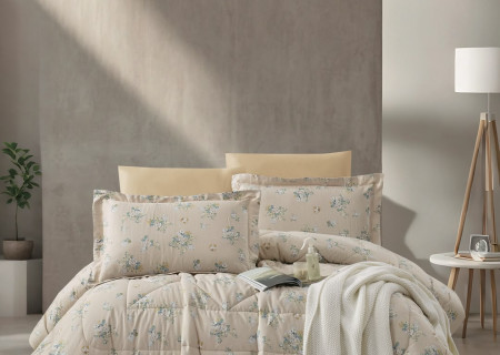 100% PURE COTTON , SUPERKING SIZE 6PCS COMFORTER SET