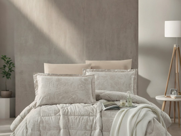 100% Cotton Comforter Set – 4-Piece Single Bed Bedding