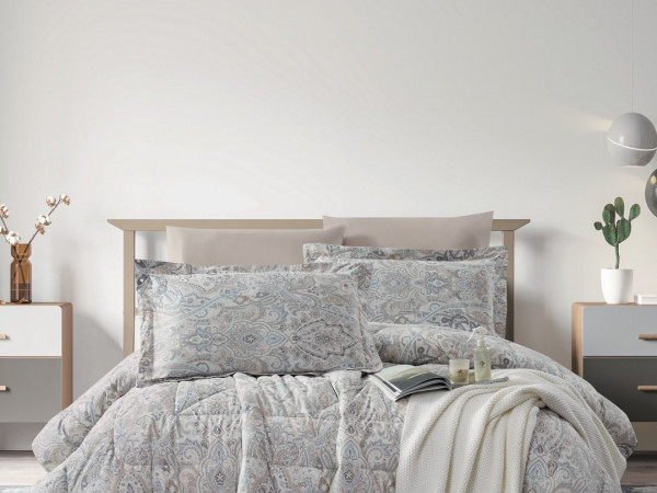 100% Cotton Comforter Set – 4-Piece Single Bed Bedding