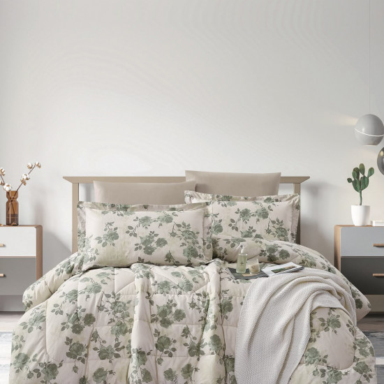 100% PURE COTTON , SUPERKING SIZE 6PCS COMFORTER SET