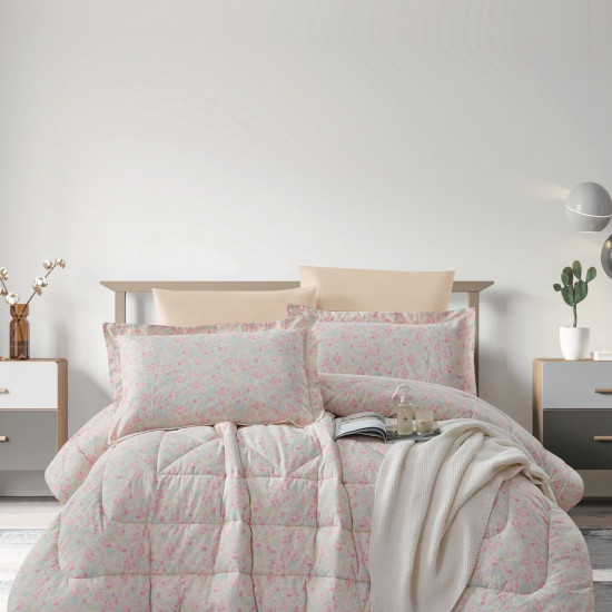 100% PURE COTTON , SUPERKING SIZE 6PCS COMFORTER SET