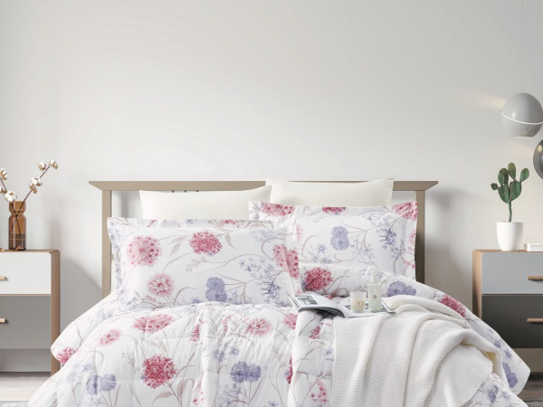 100% Cotton Comforter Set – 4-Piece Single Bed Bedding