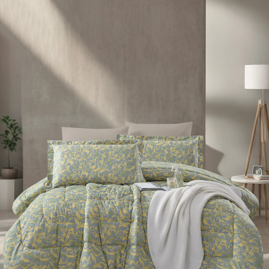 100% PURE COTTON , SUPERKING SIZE 6PCS COMFORTER SET