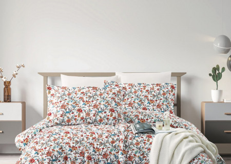 100% PURE COTTON , SUPERKING SIZE 6PCS COMFORTER SET