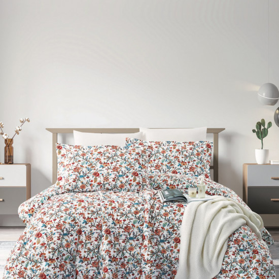 100% PURE COTTON , SUPERKING SIZE 6PCS COMFORTER SET