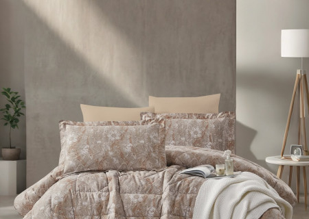 100% PURE COTTON , SUPERKING SIZE 6PCS COMFORTER SET