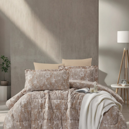 100% PURE COTTON , SUPERKING SIZE 6PCS COMFORTER SET