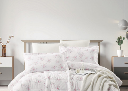 100% PURE COTTON , SUPERKING SIZE 6PCS COMFORTER SET