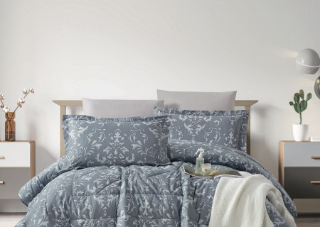100% PURE COTTON , SUPERKING SIZE 6PCS COMFORTER SET