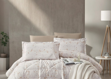 100% PURE COTTON , SUPERKING SIZE 6PCS COMFORTER SET