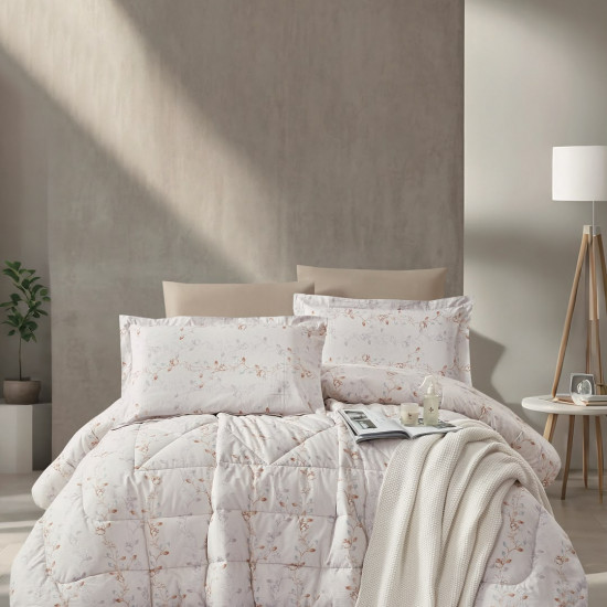 100% PURE COTTON , SUPERKING SIZE 6PCS COMFORTER SET