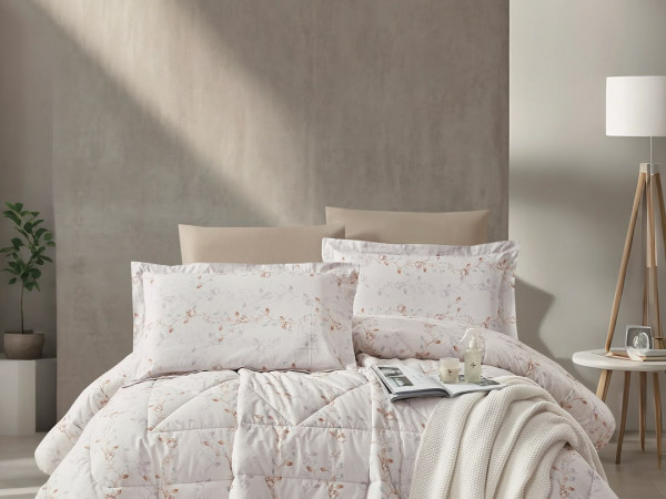 100% PURE COTTON , SUPERKING SIZE 6PCS COMFORTER SET