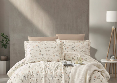 100% PURE COTTON , SUPERKING SIZE 6PCS COMFORTER SET