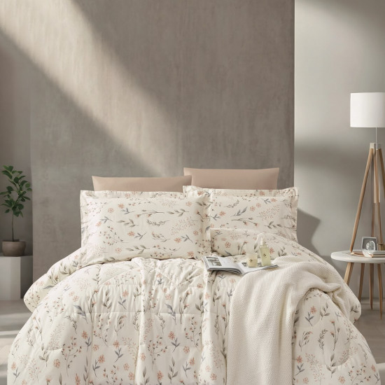 100% PURE COTTON , SUPERKING SIZE 6PCS COMFORTER SET