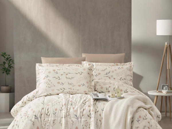 100% PURE COTTON , SUPERKING SIZE 6PCS COMFORTER SET