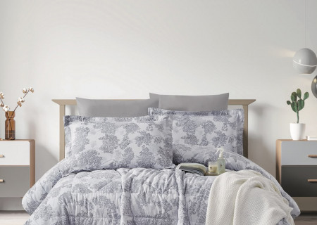 100% PURE COTTON , SUPERKING SIZE 6PCS COMFORTER SET