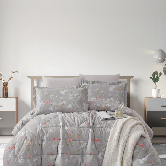 100% PURE COTTON , SUPERKING SIZE 6PCS COMFORTER SET