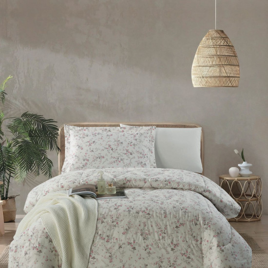 100% Cotton Comforter Set – 4-Piece Single Bed Bedding