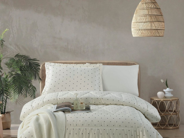 100% Cotton Comforter Set – 4-Piece Single Bed Bedding