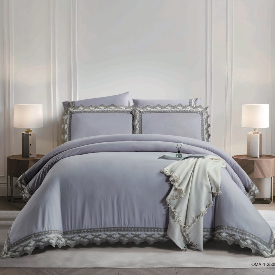 6 Pieces Luxury Wedding Comforter Set with Fittsed Sheet & Pillow Cover