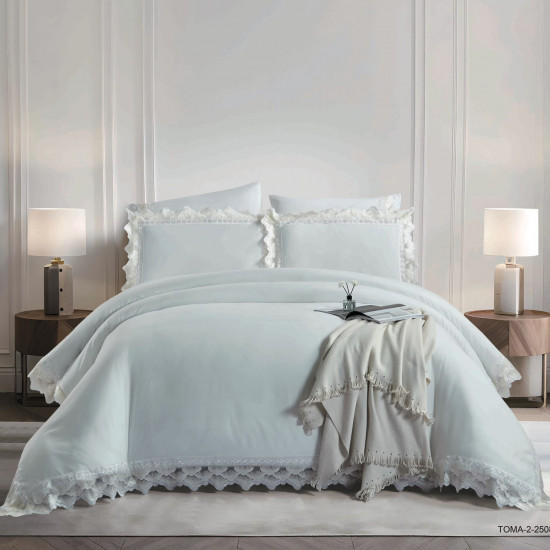 6 Pieces Luxury Wedding Comforter Set with Fittsed Sheet & Pillow Cover