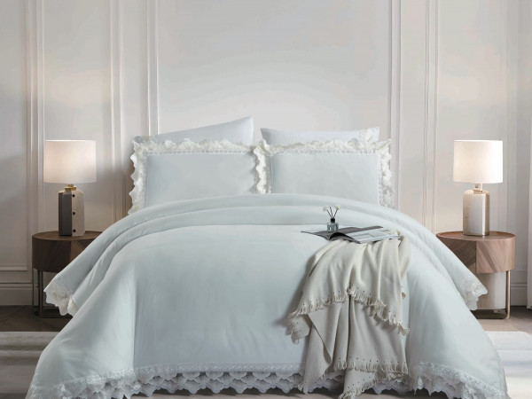 6 Pieces Luxury Wedding Comforter Set with Fittsed Sheet & Pillow Cover
