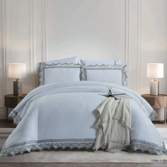 6 Pieces Luxury Wedding Comforter Set with Fittsed Sheet & Pillow Cover