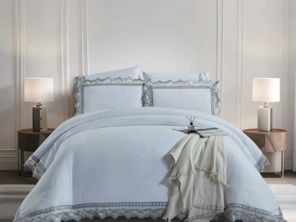 6 Pieces Luxury Wedding Comforter Set with Fittsed Sheet & Pillow Cover
