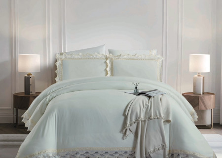 6 Pieces Luxury Wedding Comforter Set with Fittsed Sheet & Pillow Cover