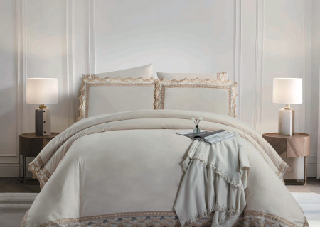 6 Pieces Luxury Wedding Comforter Set with Fittsed Sheet & Pillow Cover