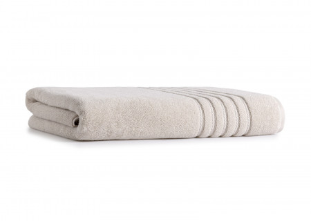 Bath Sheet-Pure Beige (Premium Combed Cotton 90X180CM) - Ackay-13 (700GSM)
