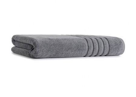 Bath Sheet-Iron Grey (Premium Combed Cotton 90X180CM) - Ackay-15 (700GSM)