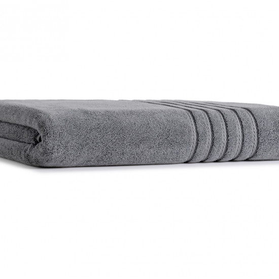 Bath Sheet-Iron Grey (Premium Combed Cotton 90X180CM) - Ackay-15 (700GSM)