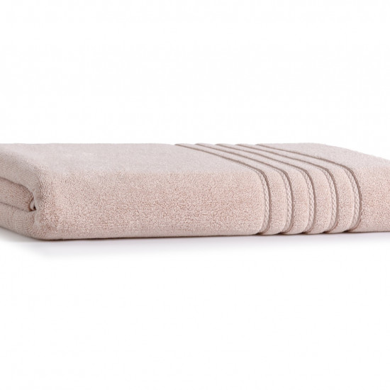 Bath Sheet-Pink Powder (Premium Combed Cotton 90X180CM) - Ackay-18 (700GSM)
