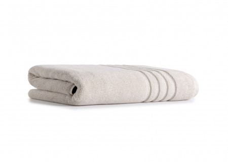 Bath Towel-Pure Beige (Premium Combed Cotton 76X147CM) - Ackay-13 (700GSM)