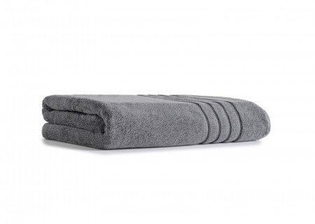Bath Towel-Iron Grey (Premium Combed Cotton 76X147CM) - Ackay-15 (700GSM)