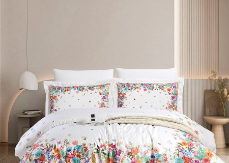 6-Piece Super King Size Comforter Set – 100% Cotton, 300 Thread Count