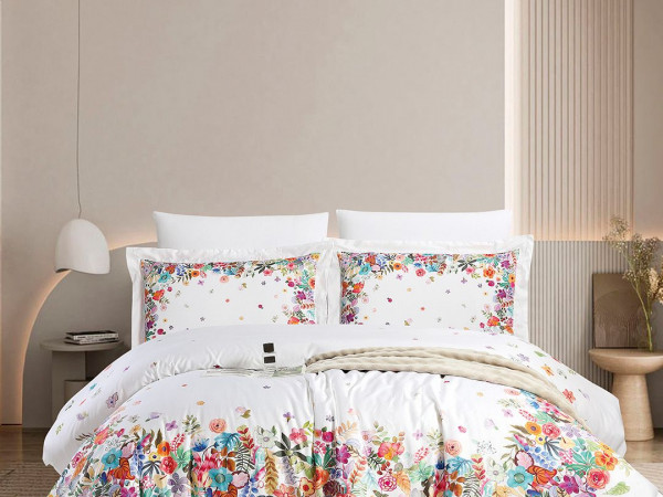 6-Piece Super King Size Comforter Set – 100% Cotton, 300 Thread Count