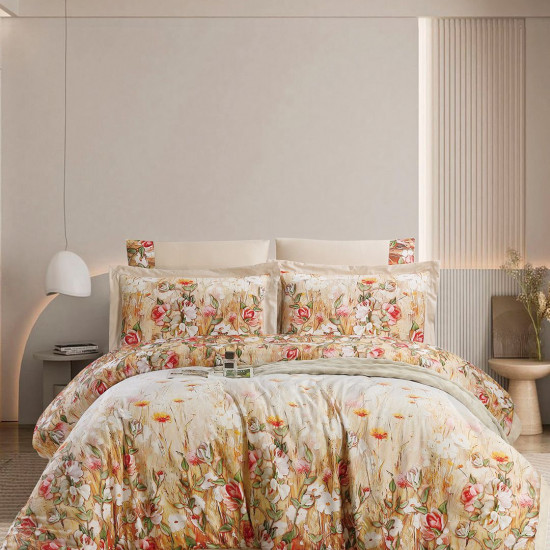 6-Piece Super King Size Comforter Set – 100% Cotton, 300 Thread Count