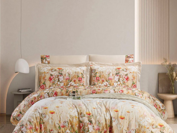 6-Piece Super King Size Comforter Set – 100% Cotton, 300 Thread Count