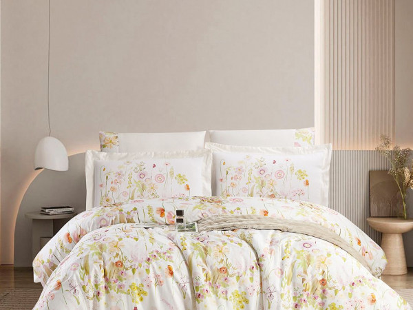 6-Piece Super King Size Comforter Set – 100% Cotton, 300 Thread Count