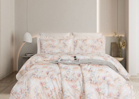 6-Piece Super King Size Comforter Set – 100% Cotton, 300 Thread Count