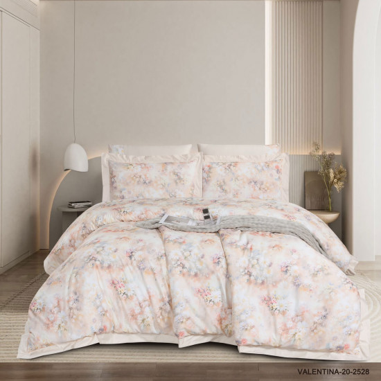 6-Piece Super King Size Comforter Set – 100% Cotton, 300 Thread Count
