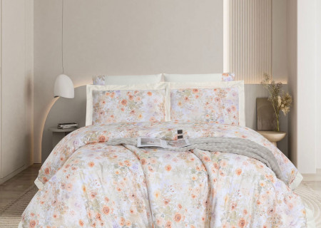 6-Piece Super King Size Comforter Set – 100% Cotton, 300 Thread Count