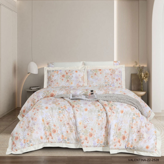 6-Piece Super King Size Comforter Set – 100% Cotton, 300 Thread Count