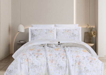 6-Piece Super King Size Comforter Set – 100% Cotton, 300 Thread Count