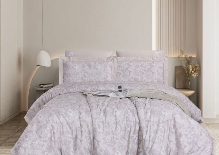 6-Piece Super King Size Comforter Set – 100% Cotton, 300 Thread Count