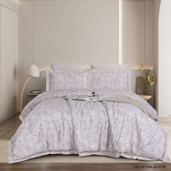 6-Piece Super King Size Comforter Set – 100% Cotton, 300 Thread Count