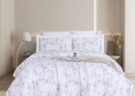6-Piece Super King Size Comforter Set – 100% Cotton, 300 Thread Count