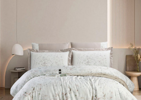 6-Piece Super King Size Comforter Set – 100% Cotton, 300 Thread Count